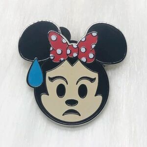 🔮 5/$25 Disney Minnie Mouse‎ Nervous Emoji Pin